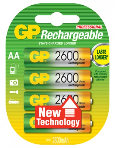 RECHARGEABLE BATTERY AA 2600mAh SERIES