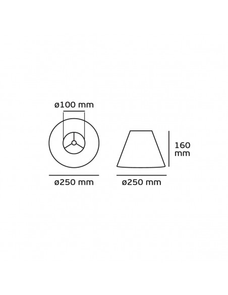 ECRU SHADE HAT D25 E27 E14