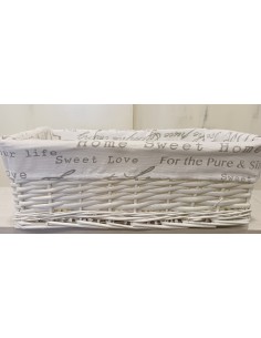 ΠΑΝΕΡΙ ΛΕΥΚΟ ΜΕ ΓΚΡΙ ΓΡΑΜ/ΤΑ 42x29x14