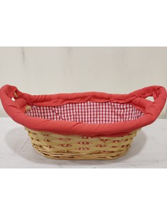 ΠΑΝΕΡΙ ΟΒΑΛ ΚΑΡΩ ΚΟΚΚΙΝΟ 30x20x10cm