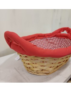 ΠΑΝΕΡΙ ΟΒΑΛ ΚΑΡΩ ΚΟΚΚΙΝΟ 30x20x10cm 2