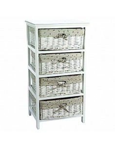 ΣΥΡΤΑΡΙΕΡΑ ΛΕΥΚΗ 4 ΣΥΡΤΑΡΙΑ 42x32x82cm