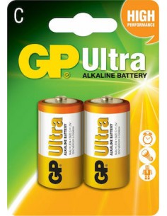 Αλκαλικές Μπαταρίες C 1.5V 2τμχ GP ultra
